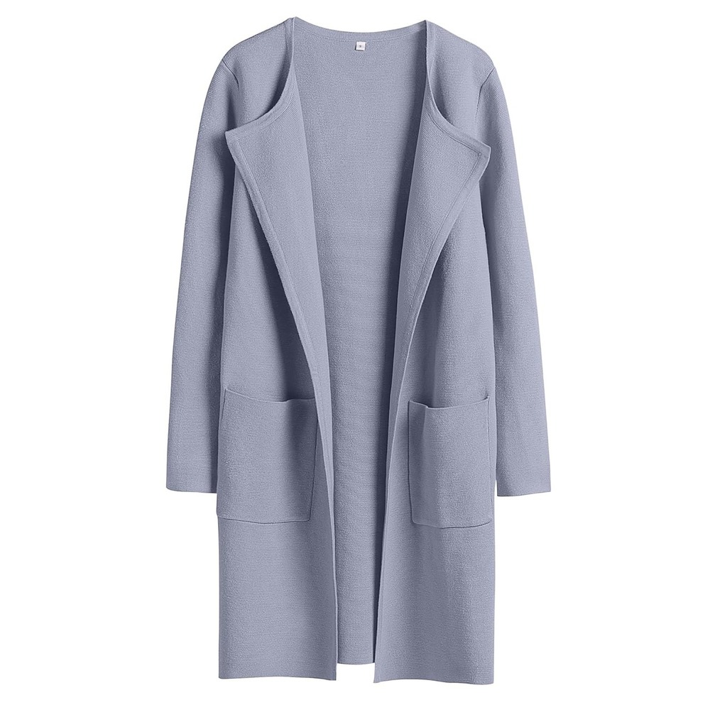 New Anrabess Longline Duster Cardigan Sweater‎ Jacket Purple Large.